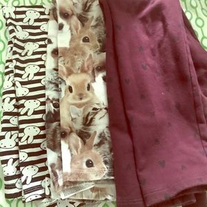 Bundle of three girls leggings.